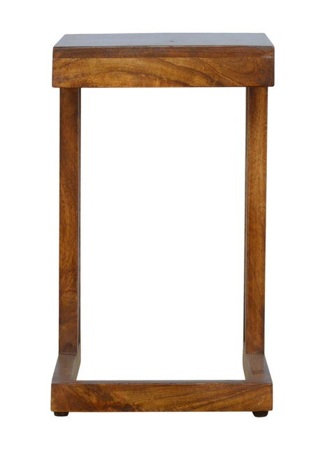 Chestnut Finish One-sided End Table