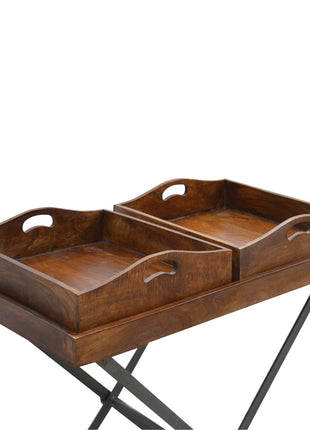 Industrial Metal Butler Tray