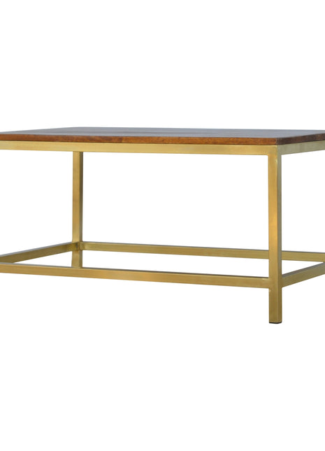 Rectangle Gold Coffee Table