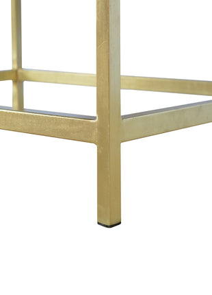 Rechteckiger goldener Couchtisch