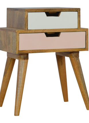 Blush Pink and White Multi Bedside