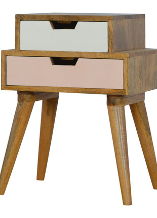 Blush Pink and White Multi Bedside