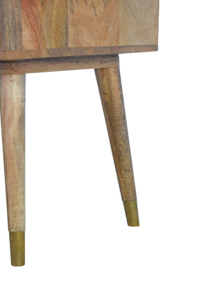 1 Drawer Gold Brass Bedside