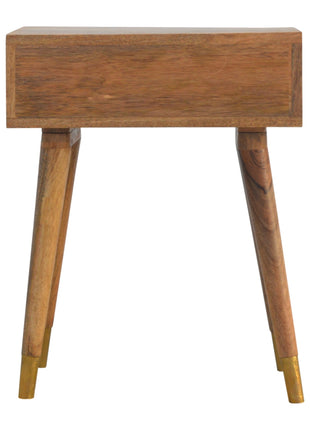 1 Drawer Gold Brass Bedside