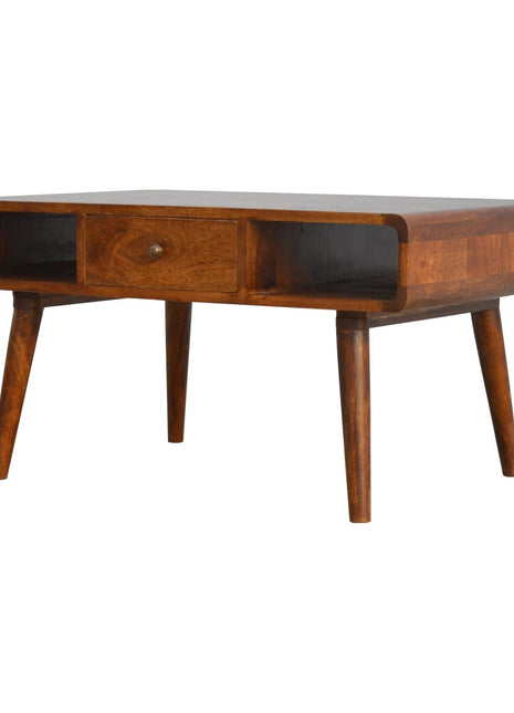 Curved Chestnut Coffee Table