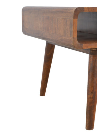 Curved Chestnut Coffee Table