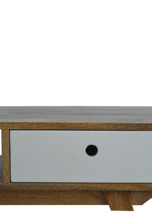 Two Tone Hand Painted Media Unit