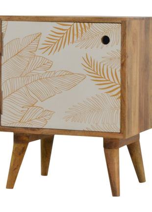 Leaf Screen-printed Bedside