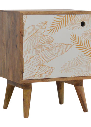 Leaf Screen-printed Bedside