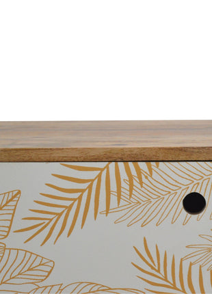 Leaf Screen-printed Bedside