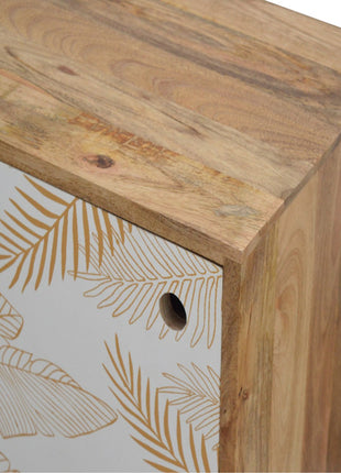 Leaf Screen-printed Bedside