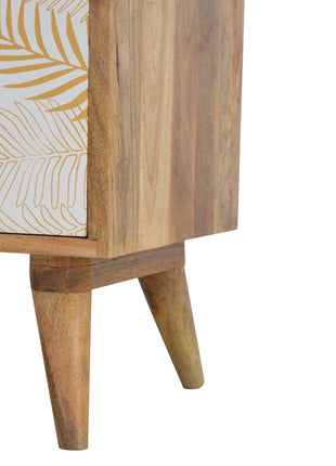 Leaf Screen-printed Bedside