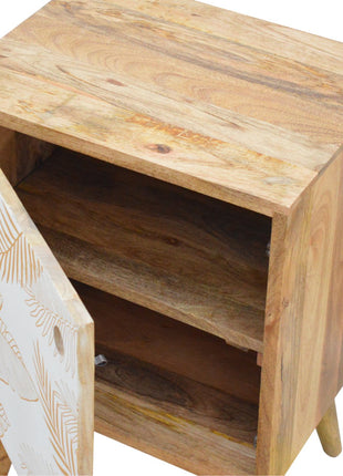 Leaf Screen-printed Bedside