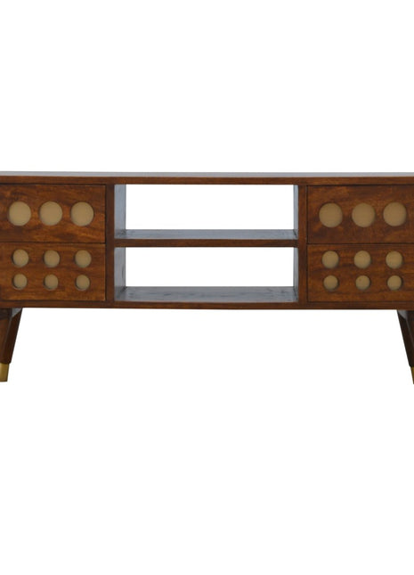 Brass Hole Inlay Media Unit