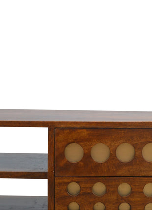 Brass Hole Inlay Media Unit