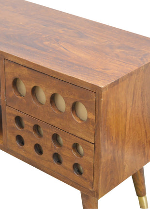 Brass Hole Inlay Media Unit