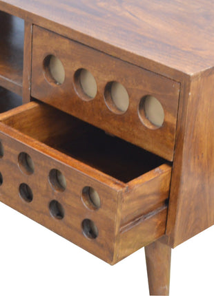 Brass Hole Inlay Media Unit