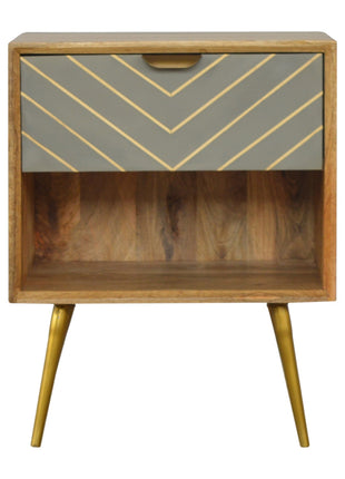Cement Inlay Bedside with Open Slot