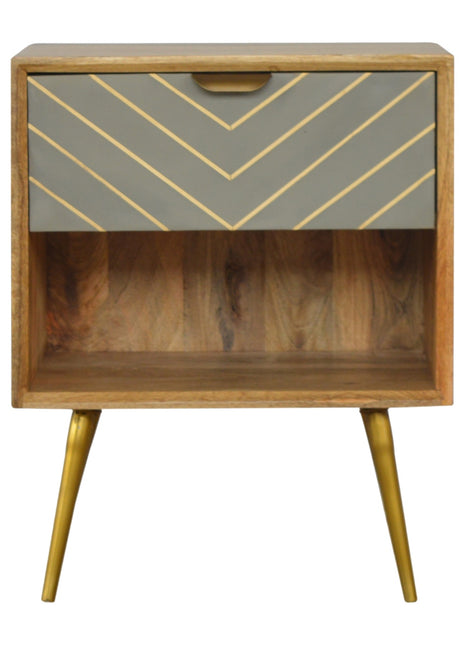 Cement Inlay Bedside with Open Slot