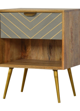 Cement Inlay Bedside with Open Slot