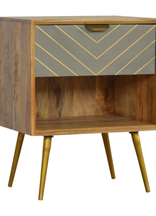 Cement Inlay Bedside with Open Slot