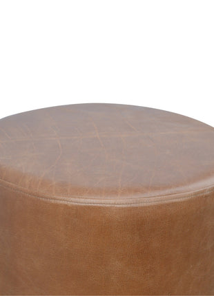 Buffalo Footstool with Gold Base