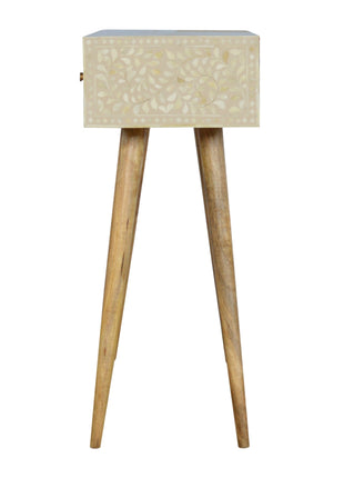 Floral Bone Inlay Console Table