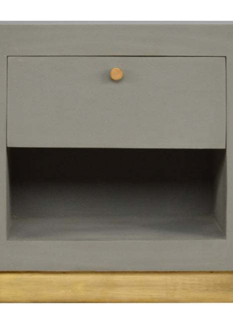 Cement Bedside with Open Slot