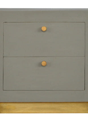 Sleek Cement Bedside