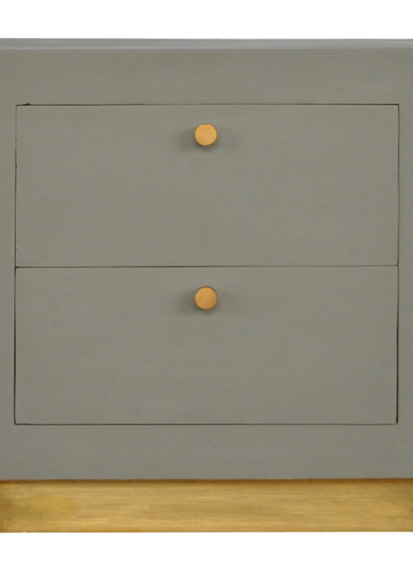 Sleek Cement Bedside