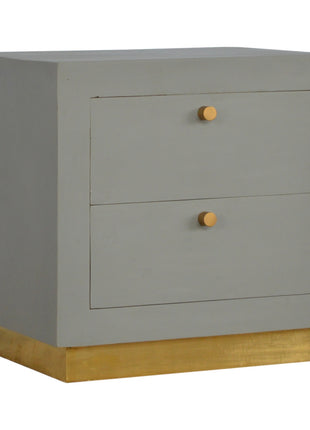 Sleek Cement Bedside