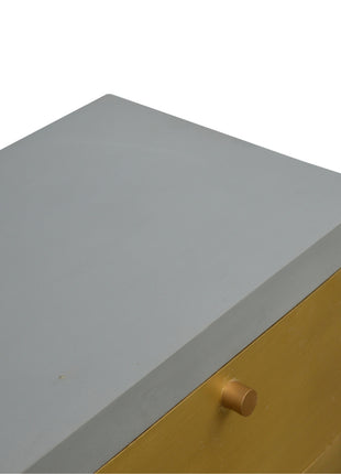 Gold x Cement Bedside