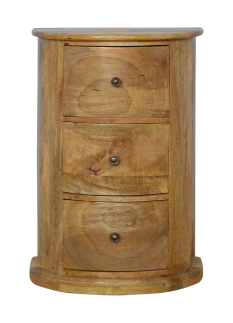3 Drawer Serpentine Drum Chest