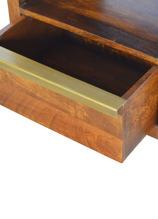 Gold Bar Chestnut Bedside