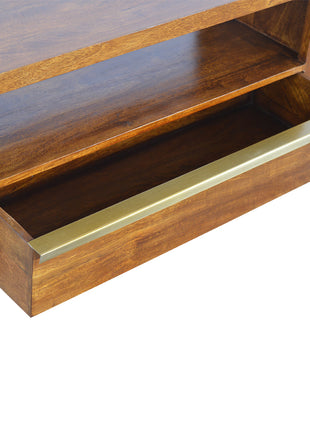 Gold Bar Chestnut TV Unit