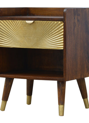 Manila Gold One Drawer Bedside