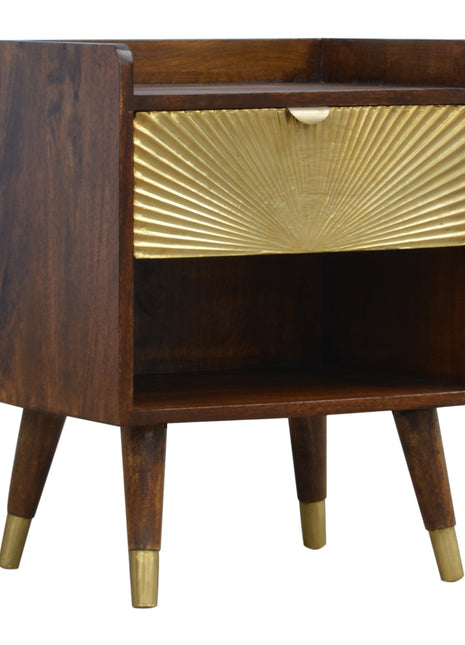Manila Gold One Drawer Bedside