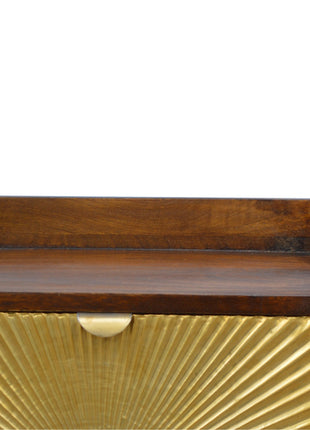 Manila Gold One Drawer Bedside