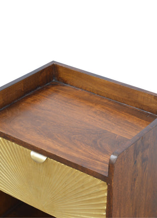 Manila Gold One Drawer Bedside