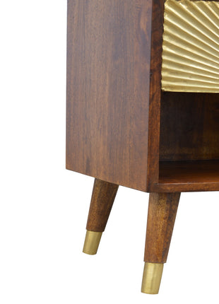 Manila Gold One Drawer Bedside