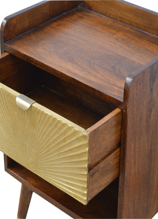 Manila Gold One Drawer Bedside
