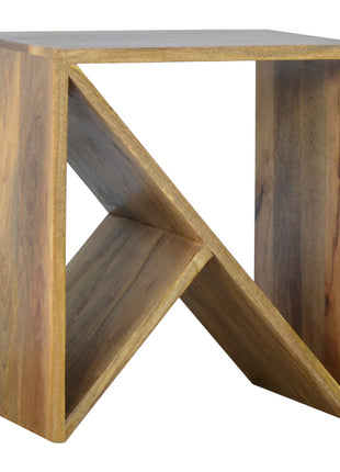 Geometric Library Side Table
