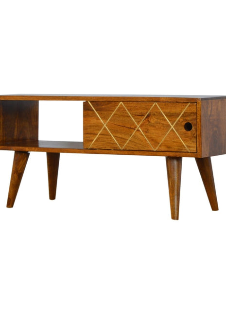 Sliding Brass Inlay Media Unit
