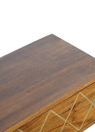 Sliding Brass Inlay Media Unit