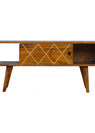 Sliding Brass Inlay Media Unit