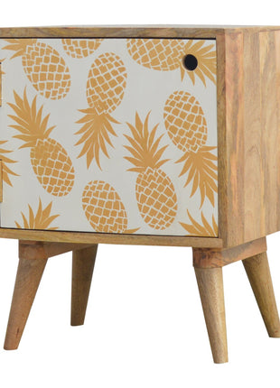 Pineapple Screen Print Bedside