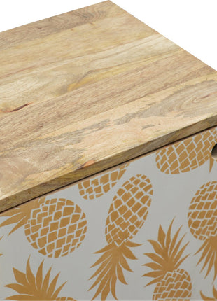 Pineapple Screen Print Bedside