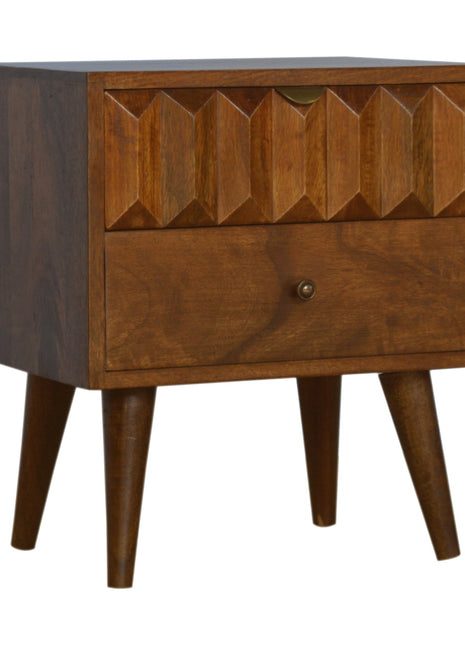 Chestnut Prism Bedside