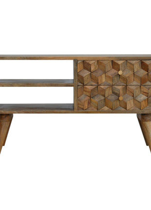 Cube Carved Media Unit