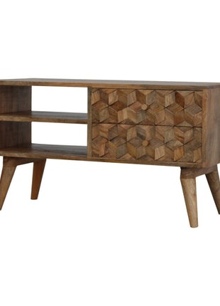 Cube Carved Media Unit